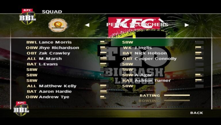 KFC BBL 2024 patch ea cricket 07 megacricketstudio.com