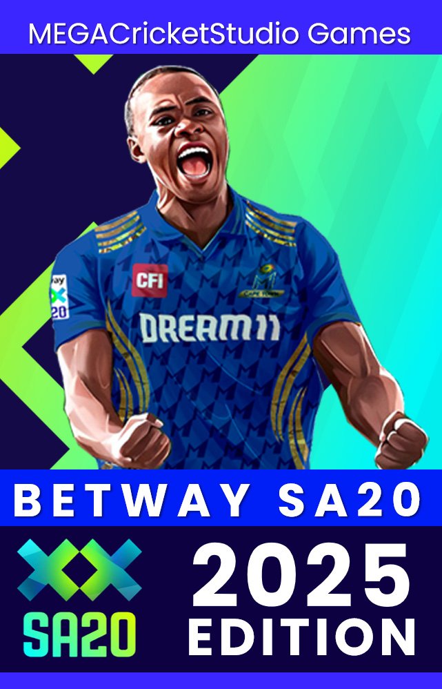 betway SA20 2025 patch for ea cricket 07 cover megacricketstudio.com